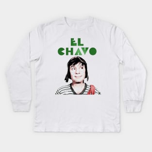 El Chavo Del Ocho 1972 Vintage Kids Long Sleeve T-Shirt